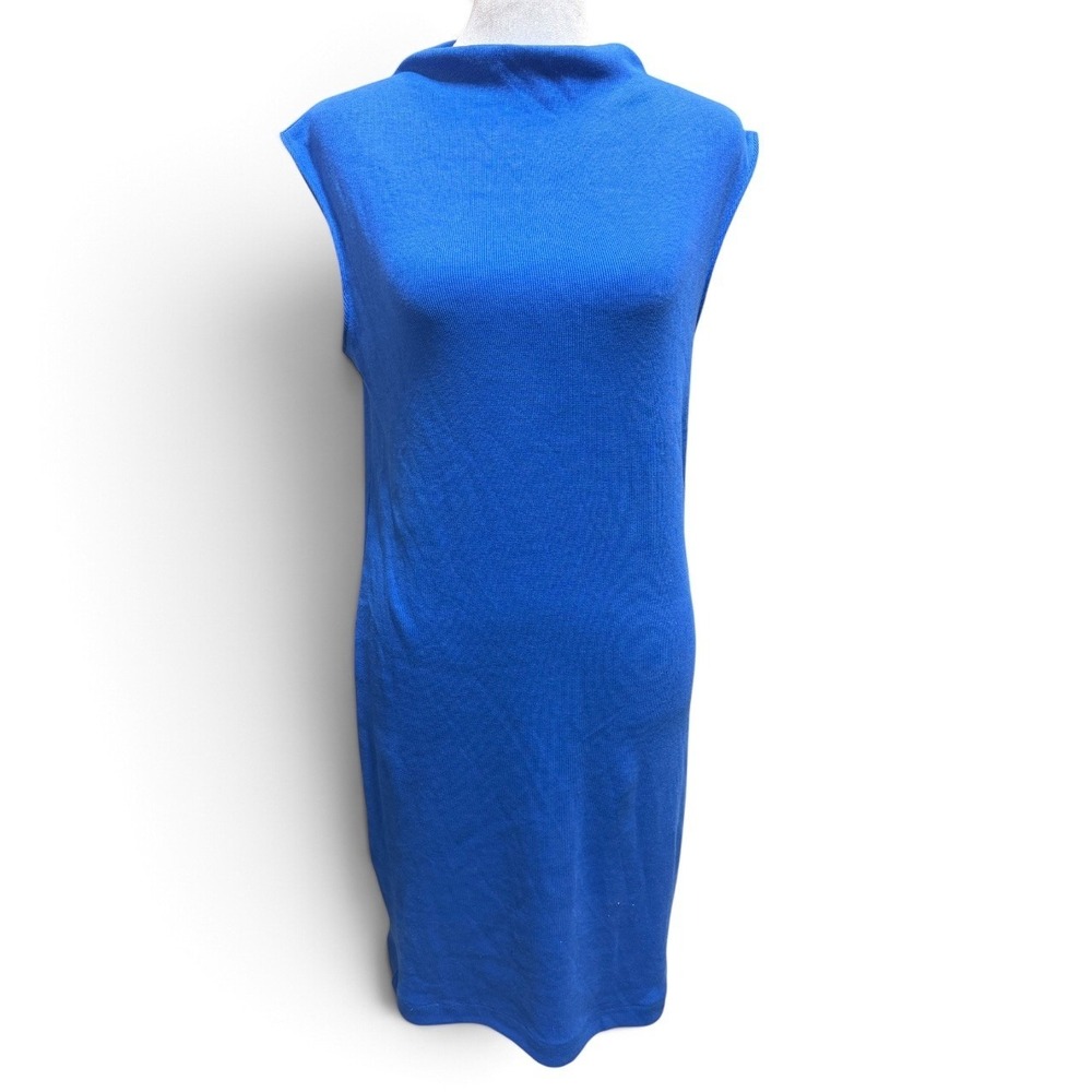 Old Navy Mock Neck Mini Dress - Blue - Medium - NWT